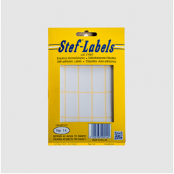 STEF ΕΤΙΚΕΤΤΕΣ ΑΥΤΟΚΟΛΛΗΤΕΣ 019x040mm 20/Φ. ΛΕΥΚΕΣ 40Φ. STEF ΕΤΙΚΕΤΤΕΣ ΑΥΤΟΚΟΛΛΗΤΕΣ 019x040mm 20/Φ. ΛΕΥΚΕΣ 40Φ.